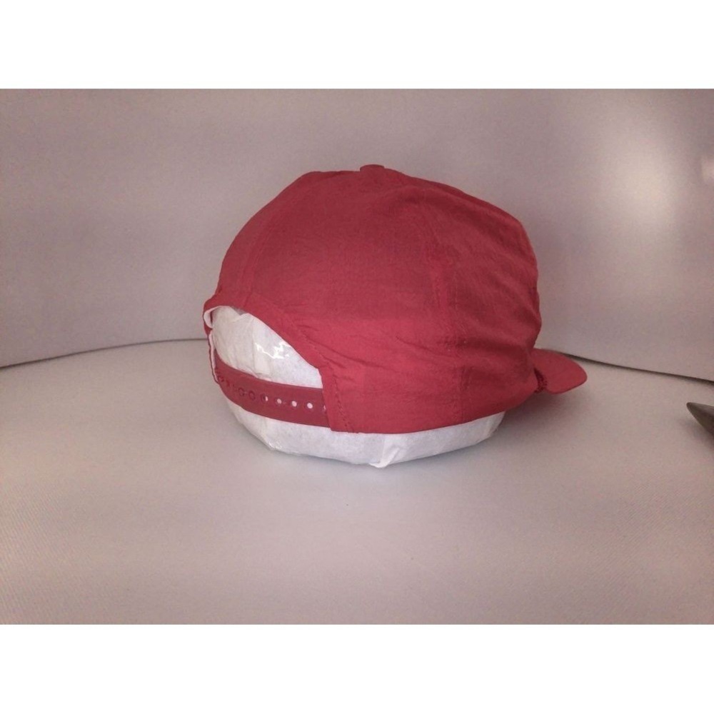 Jim Beam Vintage Red Snapback Hat with Embroidered Logo, Rope Accent Nylon - Picture 5 of 11